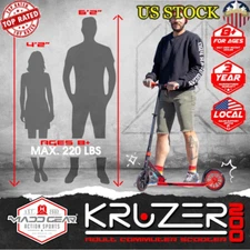 200mm Folding Scooter Height Adjustable Easy Lock Portable Commuter Teen Adult