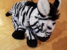 ZEBRA Stuffed Animal -. AUCTION SPECIAL pre-owned. CUTE