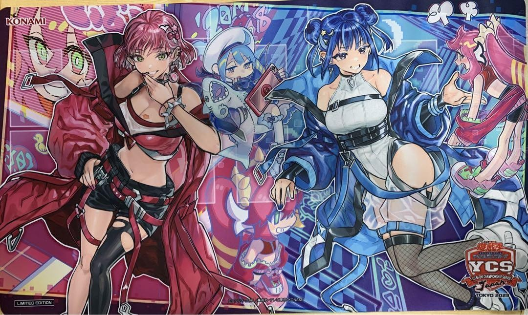 Yugioh Official Playmat Evil Twin Ki-sikil & Lil-la Konami YCSJ