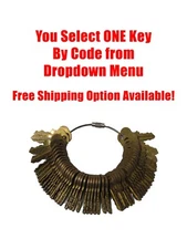 Chicago Lock Key - You select by code from drop down menu