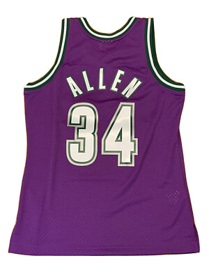 ウェア MITCHELL&NESS SWINGMAN JERSEY(RAY ALLEN) Amazon.com: Adult Ray Allen Milwaukee Bucks Mitchell & Ness NBA