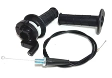 TWIST THROTTLE GRIPS WITH CLAMP AND CABLE FOR CRF KLX TTR 110 125 150 200 250 CC