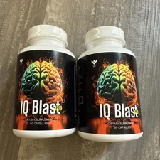IQ Blast Pro Brain Supplement 2 Bottles 120 Capsules   EXPIRES 8/2027