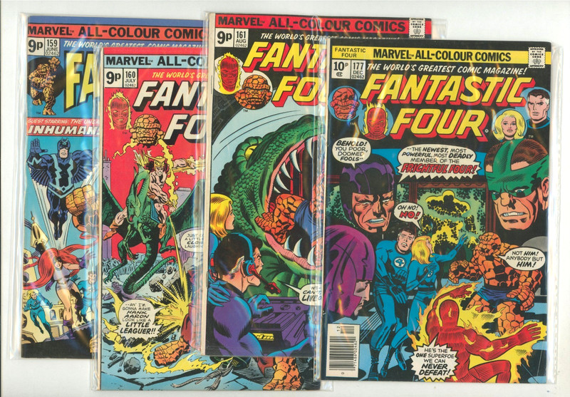 Fantastic Four Comic Lot #159 to #189 Marvel Comics - 15 Issue Grab Bag