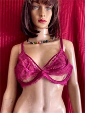 ADORE ME LACE PURPLE UNDERWIRE SZ 40 C