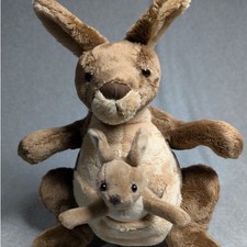 GUND Jirra Kangaroo  Joey Plush Tan Brown Soft Stuffed Toy