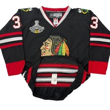 Reebok CCM Chicago Blackhawks Scott Darling Jersey Men 48 2015 Stanley Cup Black