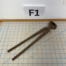 Vtg Enderes 14" Farrier Hoof Nippers C10 Made in USA Blacksmith Tool Nail Puller