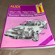 Haynes Audi 4000 Owners Workshop Manual Technical Guide 1980-1987 Sedan Coupe