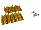 G scale Model Train Brass Track Rail Joiners ( 12 pieces + 12 screws )