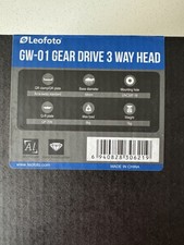 Leofoto GW-01 Geared 3-Way Tripod Head Arca-Swiss QP-70N Plate 8kg Box Manual