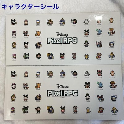 Disney Pixel RPG character sticker set 2 sheets