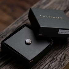 NANIGASHI Shutter Release Button BRASS Black ' Small ' S Size 014683