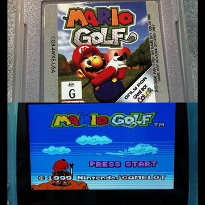 🔥 Mario Golf Nintendo Game Boy Color GBC GBA Advance TESTED SAVES WORKS 