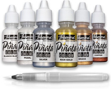 Jacquard Pinata Alcohol Ink - Metallic Alcohol Ink Colors Bundle - Made in USA -