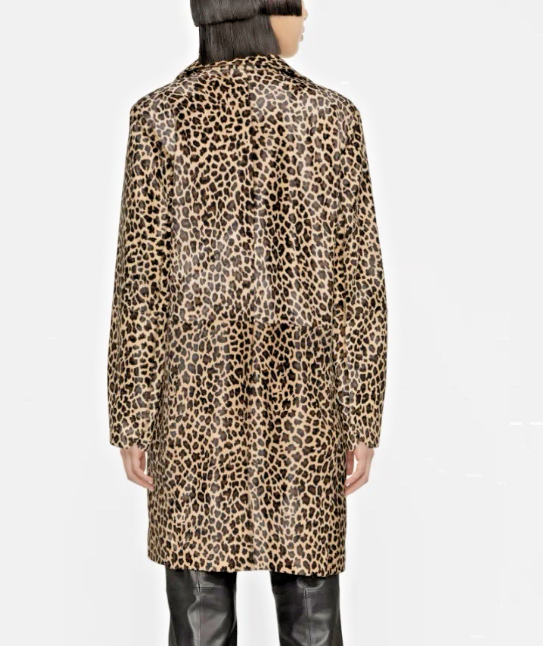 NWT Zadig & Voltaire Leopard Print Calf Hair Coat, Sz 36 FR image 8