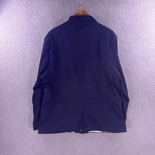 State and Liberty Mens Navy Blue 4-Way Stretch Blazer 3XL Athletic Fit image 2