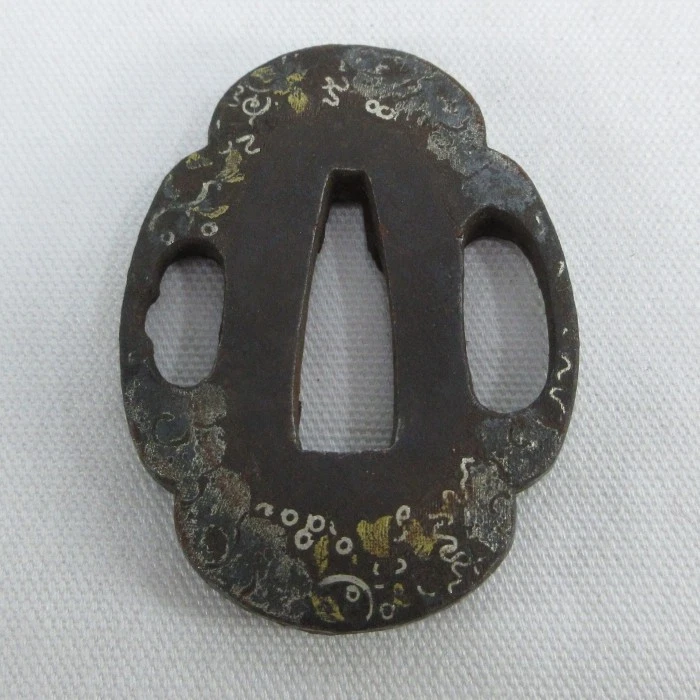 Iron 古董原始1800年以前古董日本刀镡| eBay