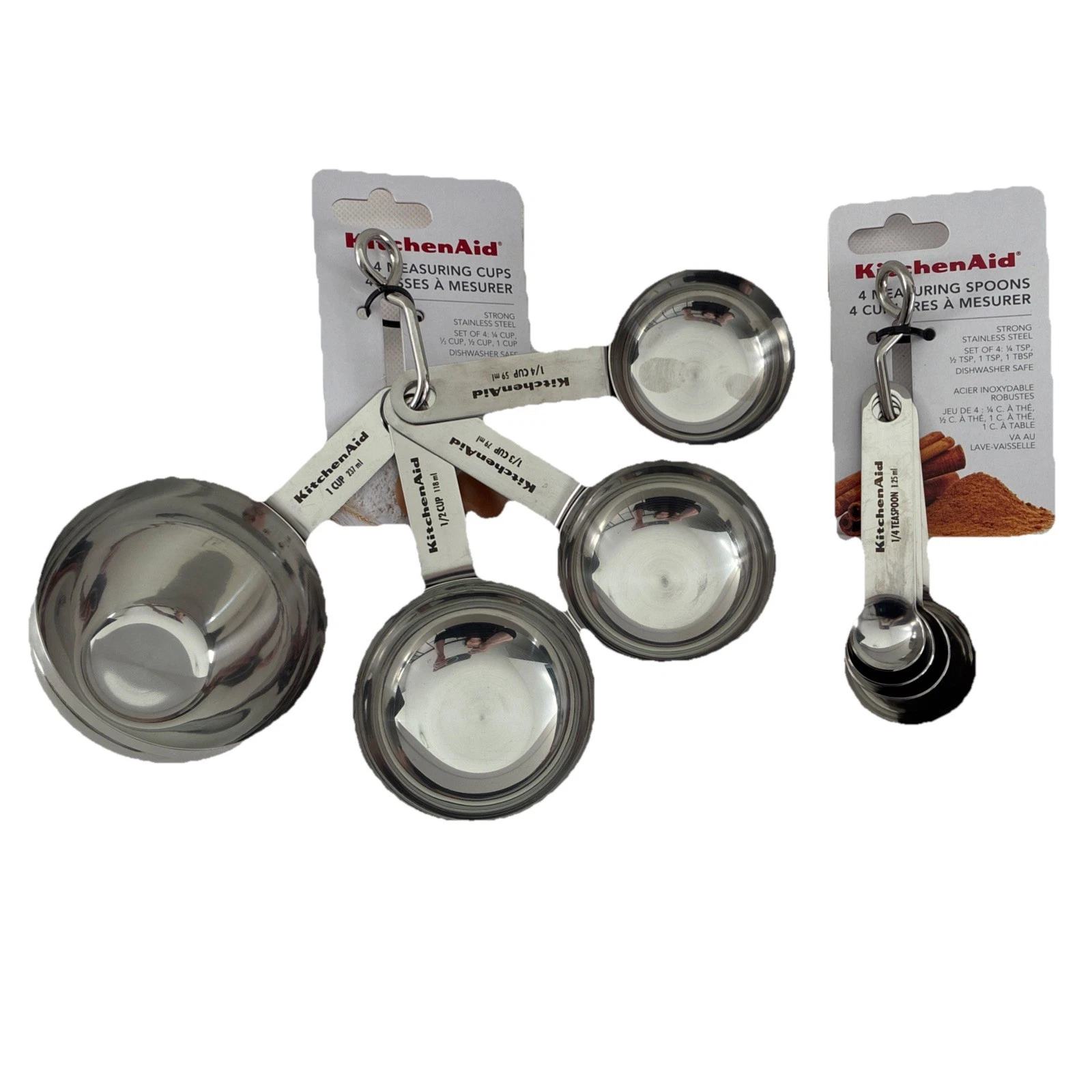 New KitchenAid Premium Stainless Steel Measuring Spoons and Cups 9 Pc
Opens in a new window or tab