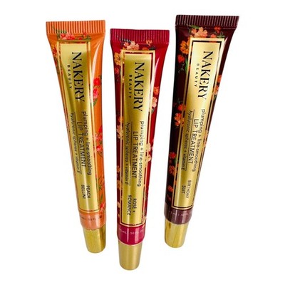 NAKERY Beauty Lip Treatment, Set of 3 Plumping & Line Smoothing-Brand New Sealed