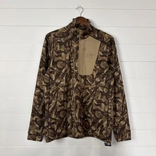 Men’s Arcteryx Rho Lt Quarterzip Pullover Carob Grottoflage (M-XL) NWT SOLD OUT