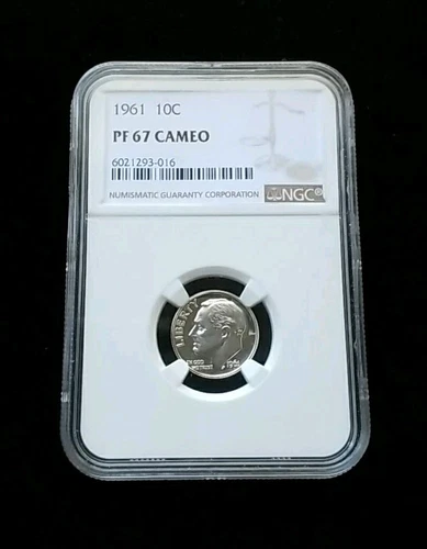 1961 10C Proof Roosevelt Dime NGC PF 67 Cameo  #3623
