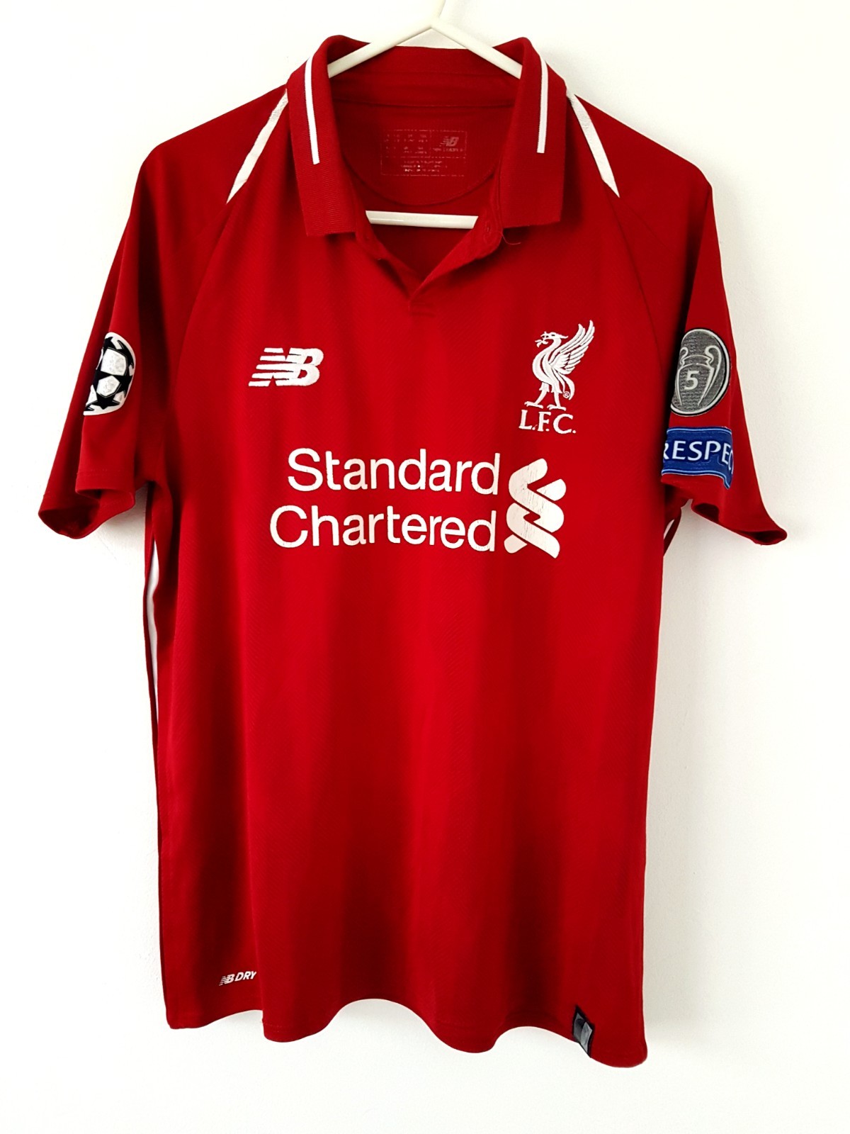 Liverpool Home Shirt 2018. XLB. Original NB. Red Football Top Only.