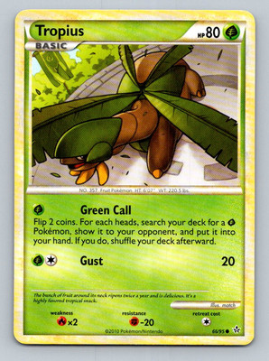 Pokemon Tropius Unleashed 66/95 Light Play LP+ or Better