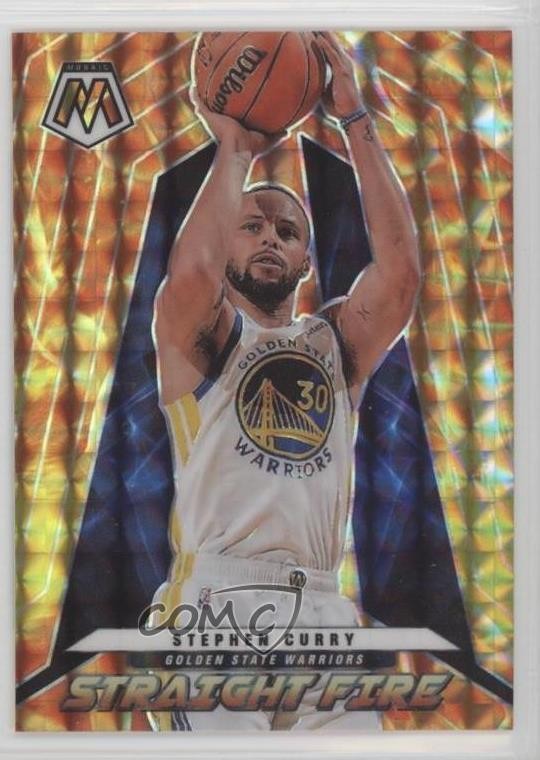 2021-22 Panini Mosaic Straight Fire Stephen Curry #2