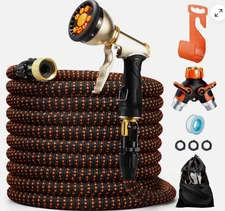 4X Stronger Deluxe Heavy Duty Expandable Flexible Garden Water Hose 50ft