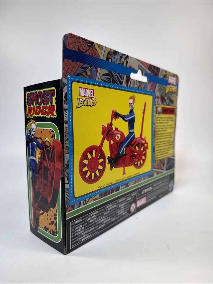 Motocicleta Ghost Rider retro Marvel Legends 3.75 nueva sellada de fábrica Hasbro Foto 4 de 4