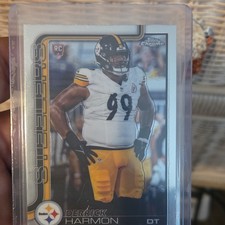 Panini 2025 Prizm Rookie Derrick Harmon #368 Pittsburgh Steelers Football Card. rookie card picture