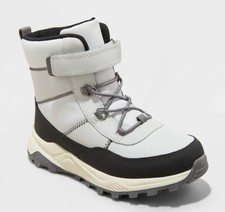 Cat Jack Toddler Winter Boots Gray Leather Size 10