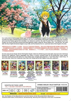 DVD Anime Seven Deadly Sins Complete (1-136 End)+2 OVA +4 Movies +