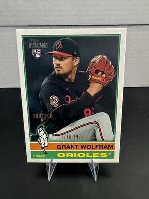 2025 Topps Heritage High Number - Grant Wolfram #550 (RC) Bicentennial /200