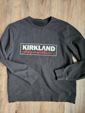 Kirkland Black Fleece Crewneck Sweatshirt Unisex Mens L