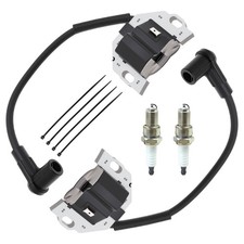 2 Pack of 21171-0740 Ignition Coil Module with Spark Plug for Kawasaki FX730V FR