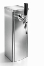 Trapez - Schanks&auml;ule aus Edelstahl 1-leitig Zapfs&auml;ule Biers&auml;ule