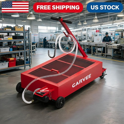 #ad Low Profile Oil Drain Pan with Electric Pump 15 Gallon 8 GPM High Flow System $109.99