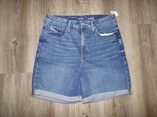 NWT OLD NAVY HIGH RISE O.G. STRAIGHT DENIM SHORTS SZ 8