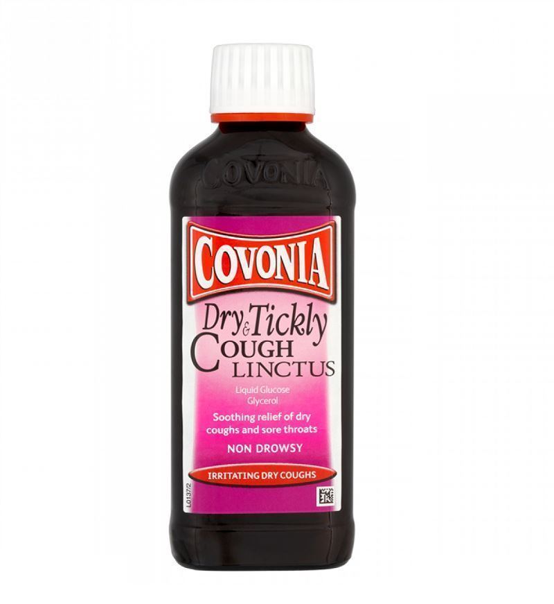 Covonia Dry & Tickly Cough Linctus Syrup Mixture NonDrowsy Sore Throat 150ml 5011309013719 eBay