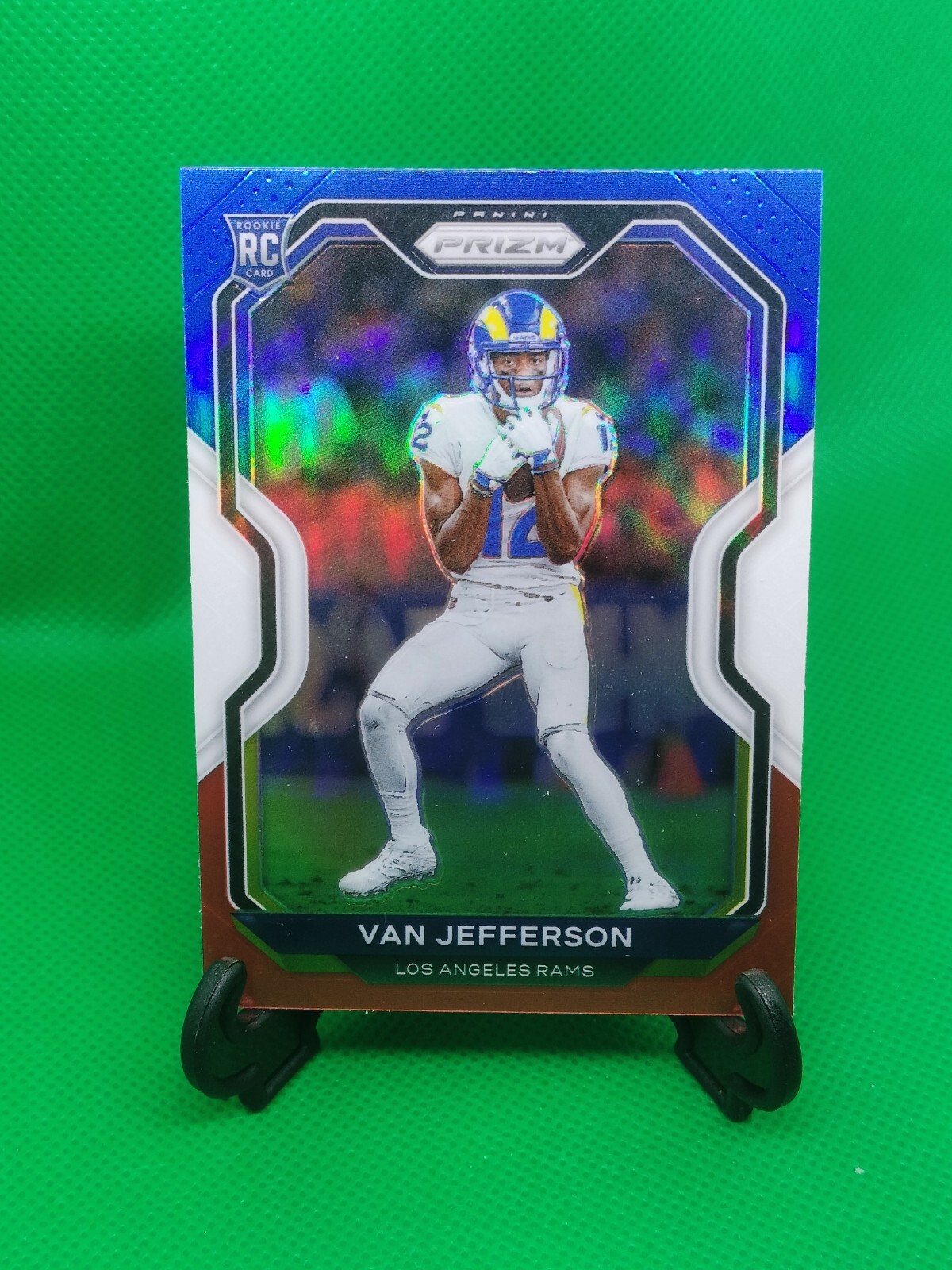 Van Jefferson 2020 Prizm Red White Blue Prizm Rookie #377 Rams Steelers