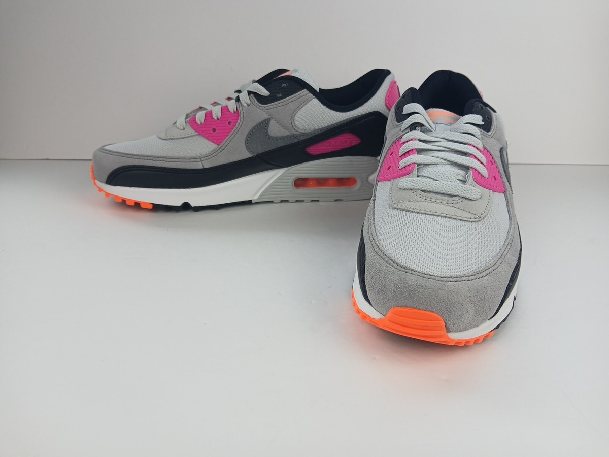 Nike Air Max 90‎ Shoes Mens Size 11 Gray Pink Black Running Sneakers FN6958-003 エア マックス 90 NIKE AIR MAX ナイキ PURE PLATINUM/PINK  main image 3