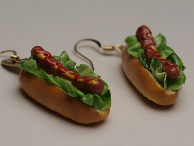 Handmade Accessories / Hot Dog Earrings