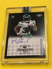 Michael Carter 2021 Panini Instant Donruss Signature Series BLACK 1/1 AUTO RC
