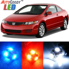 8 x Premium Xenon White LED Light Interior Package Kit for Honda Civic 2006-2012