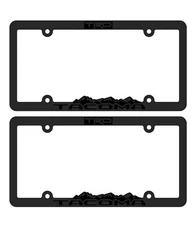 2 Blackout TRD-Tacoma-Custom-License-Plate-Frame-Toyota-Racing-Development-taco