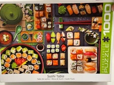 Eurographics - Sushi Table 1000 piecess (USED), In Great Condition