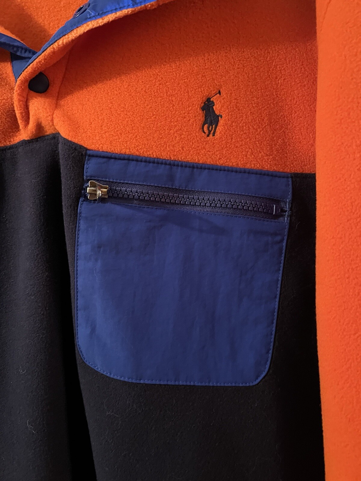 Polo Ralph Lauren Pony Fleece 1 4 Snap Giacca Maglione Felpa Pullover L