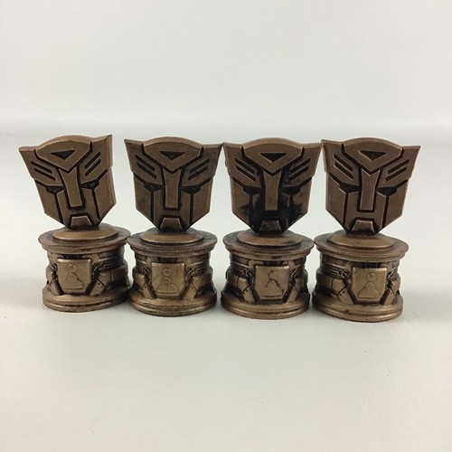 Transformers Chess Set 4 Pawns Replacement Game Pieces Gold Autobots